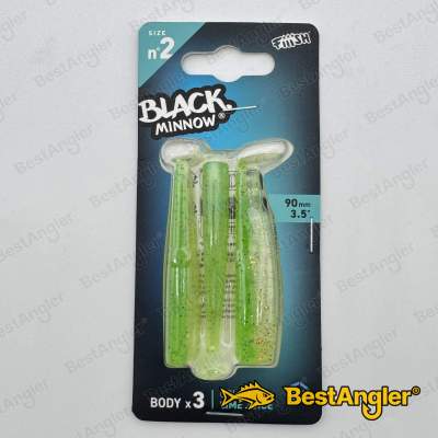 Fiiish Black Minnow n°2 90 mm Bodies 3x - Lime Juice - BM1316