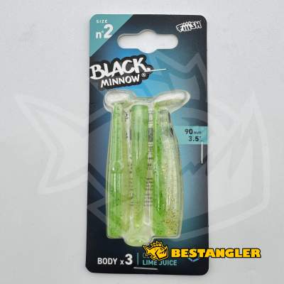 Fiiish Black Minnow n°2 90 mm Bodies 3x - Lime Juice - BM1316