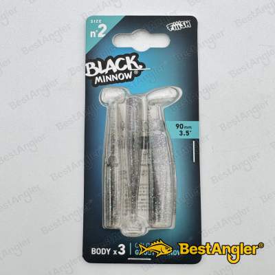 Fiiish Black Minnow n°2 90 mm Bodies 3x - Ghost Minnow - BM777
