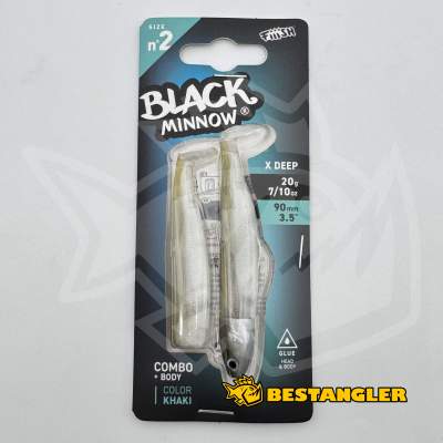 Fiiish Black Minnow n°2 90 mm Combo X-Deep + Body - 20g - Khaki - BM3008
