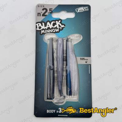 Fiiish Black Minnow n°2.5 105 mm Bodies 3x - Electric Blue - BM3052