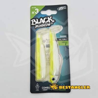 Fiiish Black Minnow n°3 120 mm Combo Shore + Body - 12g - Fluo Yellow - BM3015