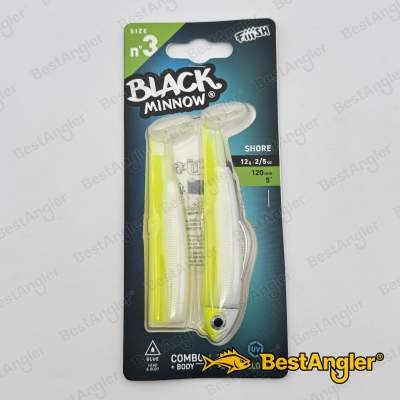 Fiiish Black Minnow n°3 120 mm Combo Shore + Body - 12g - Fluo Yellow - BM3015