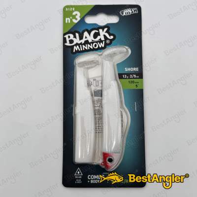 Fiiish Black Minnow n°3 120 mm Combo Shore + Body - 12g - White / Red - BM505