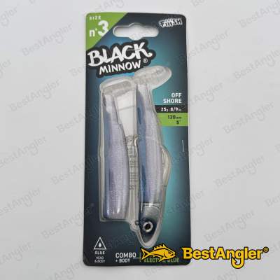 Fiiish Black Minnow n°3 120 mm Combo Offshore + Body - 25g - Electric Blue - BM1405