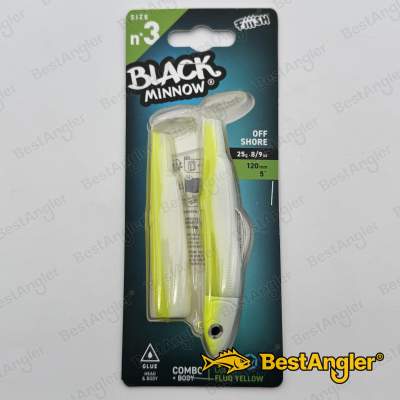 Fiiish Black Minnow n°3 120 mm Combo Offshore + Body - 25g - Fluo Yellow - BM193