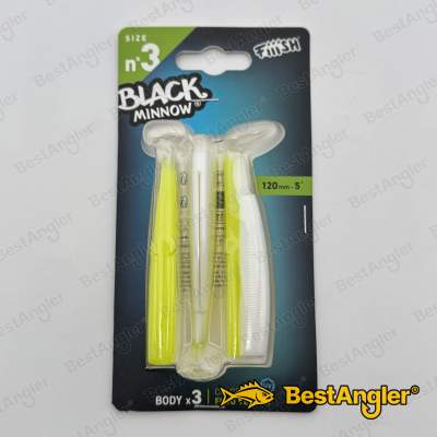Fiiish Black Minnow n°3 120 mm Bodies 3x - Fluo Yellow - BM198