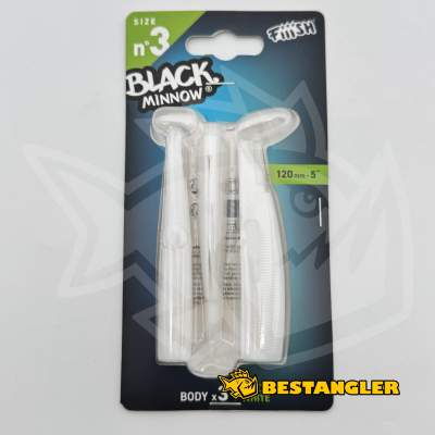 Fiiish Black Minnow n°3 120 mm Bodies 3x - White - BM506