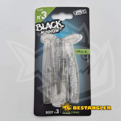 Fiiish Black Minnow n°3 120 mm Bodies 3x - Silver Strike - BM3056