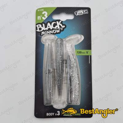 Fiiish Black Minnow n°3 120 mm Bodies 3x - Silver Strike - BM3056