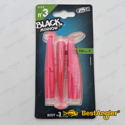 Fiiish Black Minnow n°3 120 mm Bodies 3x - Fluo Pink - BM351