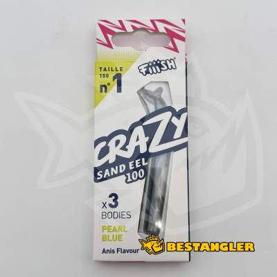 Fiiish Crazy Sand Eel n°1 100 mm Bodies 3x - Pearl Blue - CSE5008