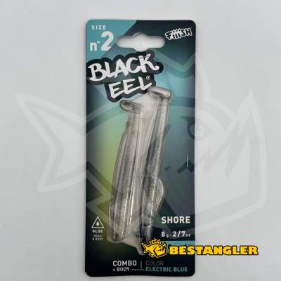Fiiish Black Eel n°2 110 mm Combo Shore + Body - 8g - Electric Blue - BE1266