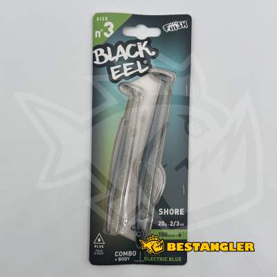 Fiiish Black Eel n°3 150 mm Combo Shore + Body - 20g - Electric Blue - BE1254