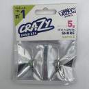 Fiiish Crazy Sand Eel n°1 100 mm Heads Shore 2x - 5g - Pearl Green - CSE216