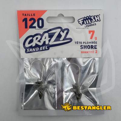 Fiiish Crazy Sand Eel n°2 120 mm Heads Shore 2x - 7g - Khaki - CSE1435