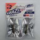 Fiiish Crazy Sand Eel n°2 120 mm Heads X-Deep 2x - 25g - Khaki - CSE1357