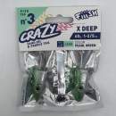 Fiiish Crazy Sand Eel n°3 150 mm Heads X-Deep 2x - 40g - Pearl Green - CSE1548