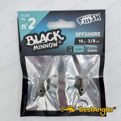 Fiiish Black Minnow n°2 90 mm Heads Offshore 2x - 10g - Khaki - BM009