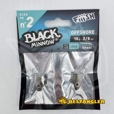 Fiiish Black Minnow n°2 90 mm Heads Offshore 2x - 10g - Khaki - BM009