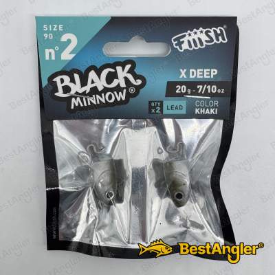 Fiiish Black Minnow n°2 90 mm Heads X-Deep 2x - 20g - Khaki - BM775