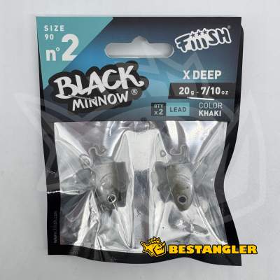 Fiiish Black Minnow n°2 90 mm Heads X-Deep 2x - 20g - Khaki - BM775