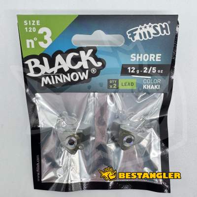 Fiiish Black Minnow n°3 120 mm Heads Shore 2x - 12g - Khaki - BM007