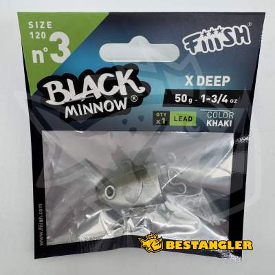 Fiiish Black Minnow n°3 120 mm Heads X-Deep 1x - 50g - Khaki - BM1329