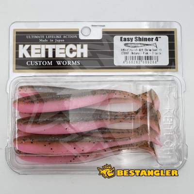Keitech Easy Shiner 4" Motoroil / Pink - CT#16