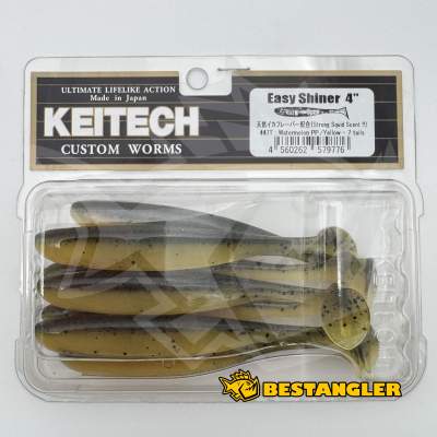 Keitech Easy Shiner 4" Watermelon PP. / Yellow - #447