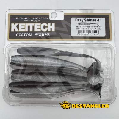 Keitech Easy Shiner 4" Black Shiner - CT#03