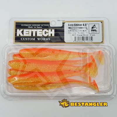 Keitech Easy Shiner 4.5" Orange Shiner - #441