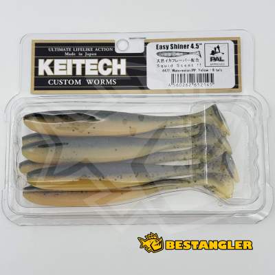 Keitech Easy Shiner 4.5" Watermelon PP. / Yellow - #447
