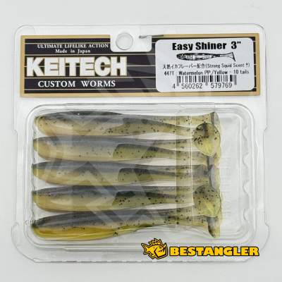 Keitech Easy Shiner 3" Watermelon PP. / Yellow - #447