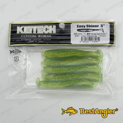 Keitech Easy Shiner 3" Lime / Chartreuse - #424
