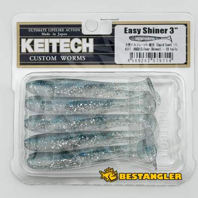 Keitech Easy Shiner 3" Hasu (Silver Shiner) - #431