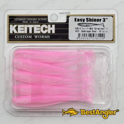 Keitech Easy Shiner 3" Bubblegum Shad - #442