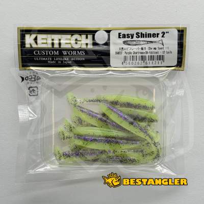Keitech Easy Shiner 2" Purple Chartreuse - BA#03