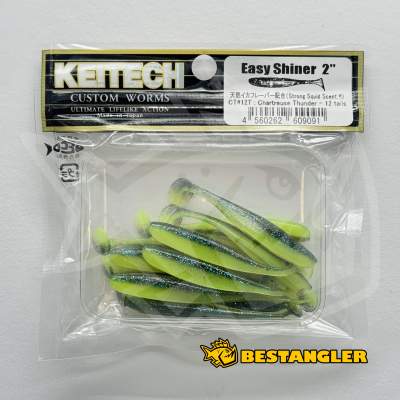 Keitech Easy Shiner 2" Chartreuse Thunder - CT#12