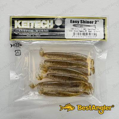 Keitech Easy Shiner 2" Green Pumpkin PP. Shad - #414