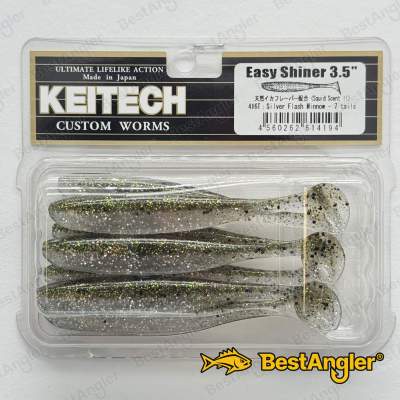 Keitech Easy Shiner 3.5" Silver Flash Minnow - #416