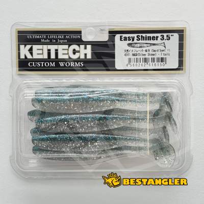 Keitech Easy Shiner 3.5" Hasu (Silver Shiner) - #431