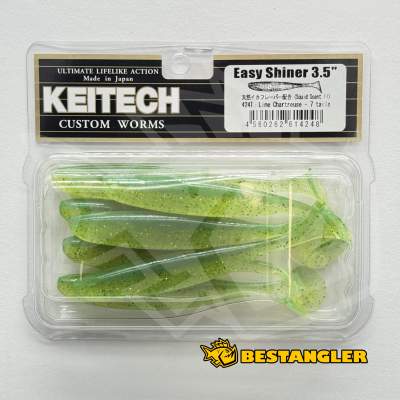 Keitech Easy Shiner 3.5" Lime / Chartreuse - #424