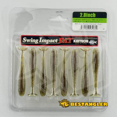 Keitech FAT Swing Impact 2.8" Green Pumpkin Chartreuse - #401