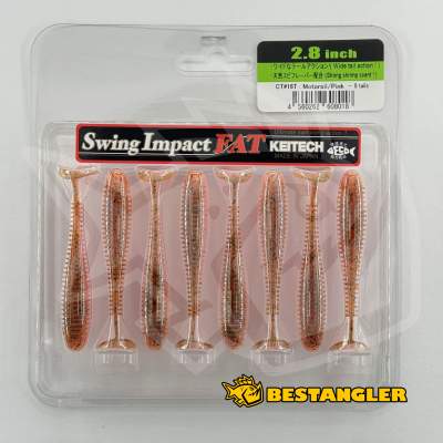Keitech FAT Swing Impact 2.8" Motoroil / Pink - CT#16