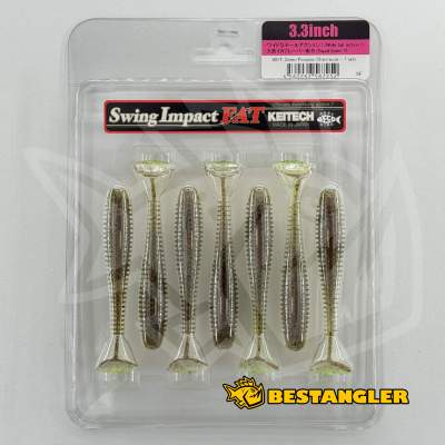 Keitech FAT Swing Impact 3.3" Green Pumpkin Chartreuse - #401