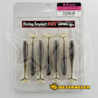 Keitech FAT Swing Impact 3.3" Watermelon PP. / Yellow - #447
