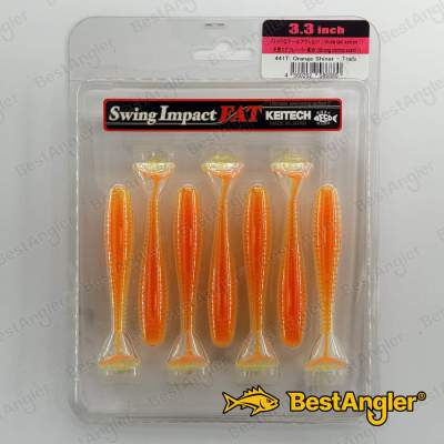 Keitech FAT Swing Impact 3.3" Orange Shiner - #441