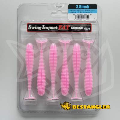Keitech FAT Swing Impact 3.8" Bubblegum Shad - #442
