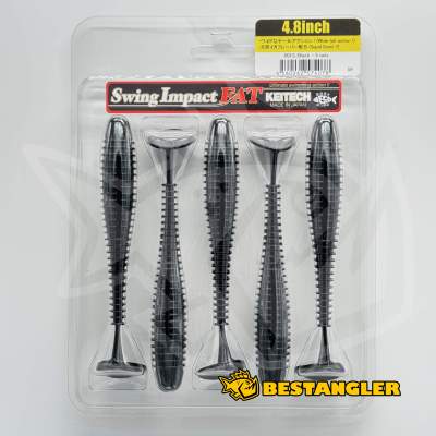Keitech FAT Swing Impact 4.8" Black - #001